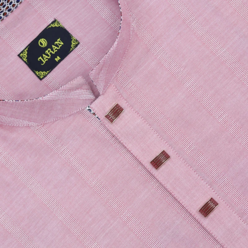 Pink Textured Panjabi – J1097