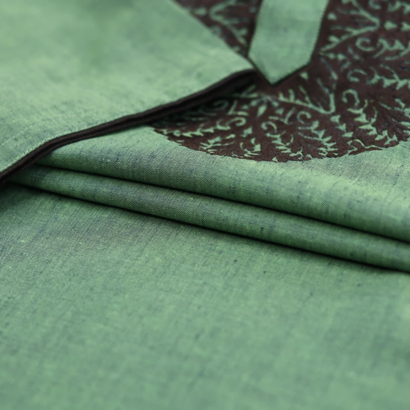 Moss Green Embroidered Panjabi – J3470A