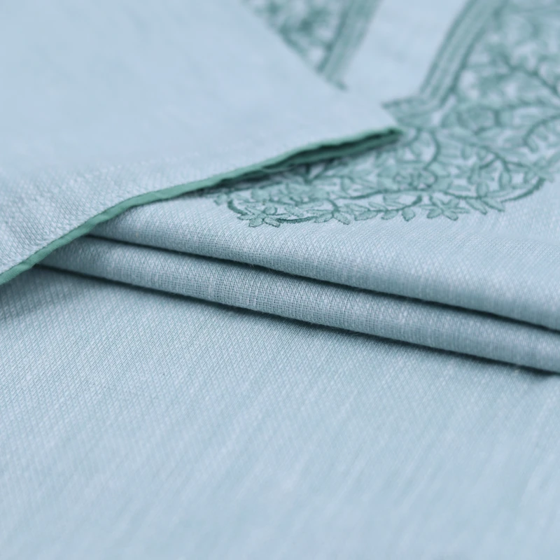 Sky Blue Panjabi with Elegant Front Embroidery – J3340A