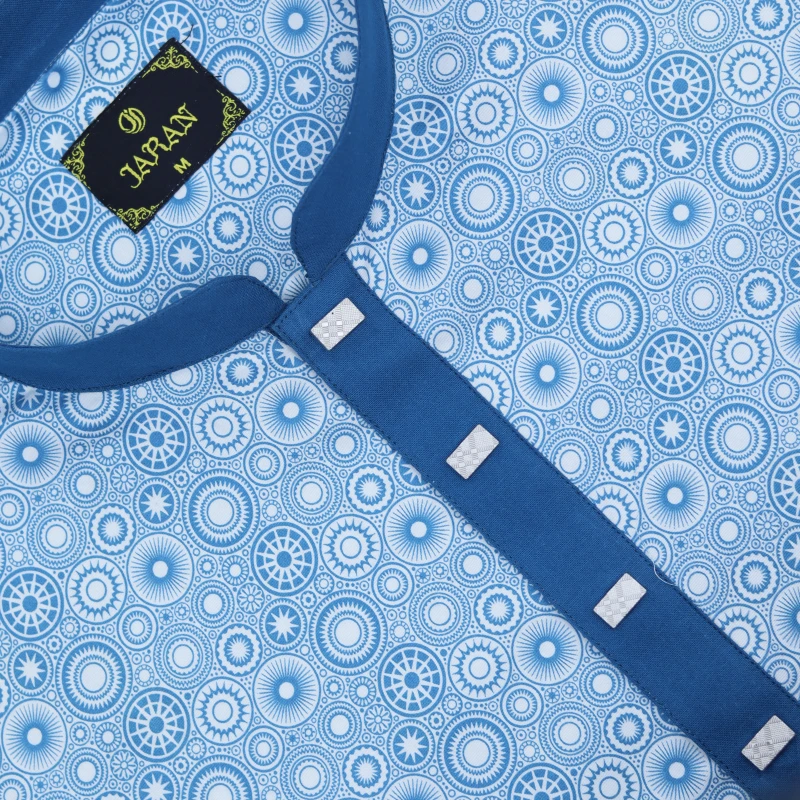 Blue Geometric Panjabi – J1091
