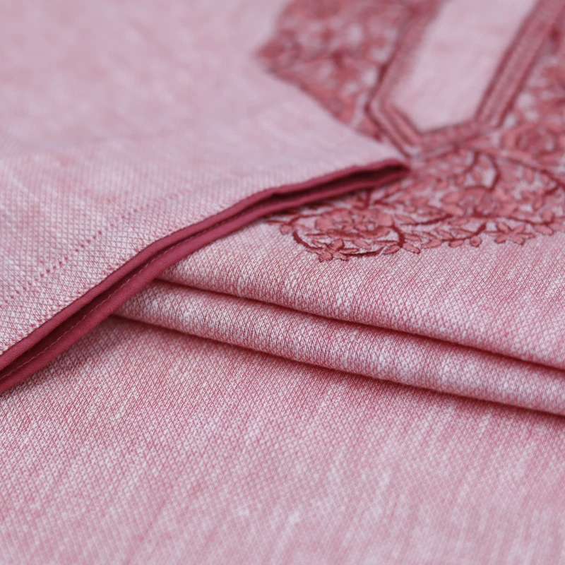 Pink Panjabi with Floral Front Embroidery – J3340B