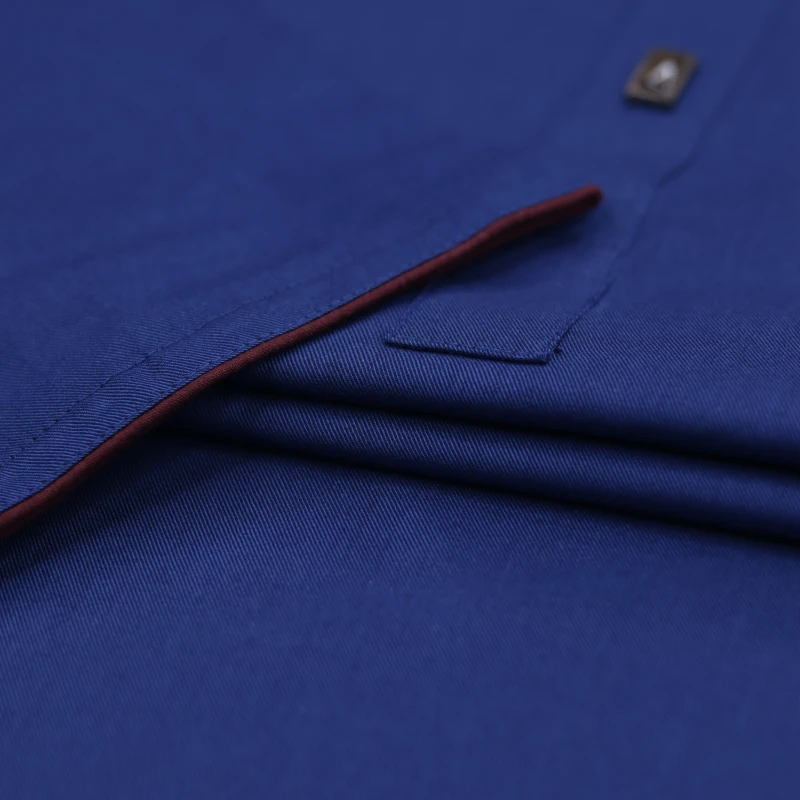 Royal Blue Chest Embroidered Panjabi – J485B