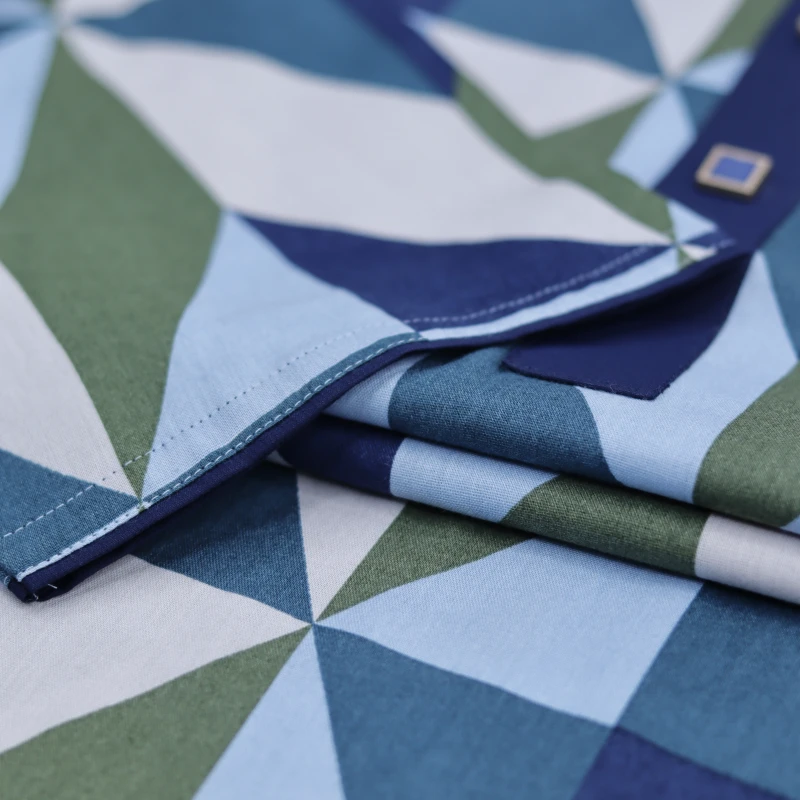 Multicolor Geometric Printed Panjabi – J1099