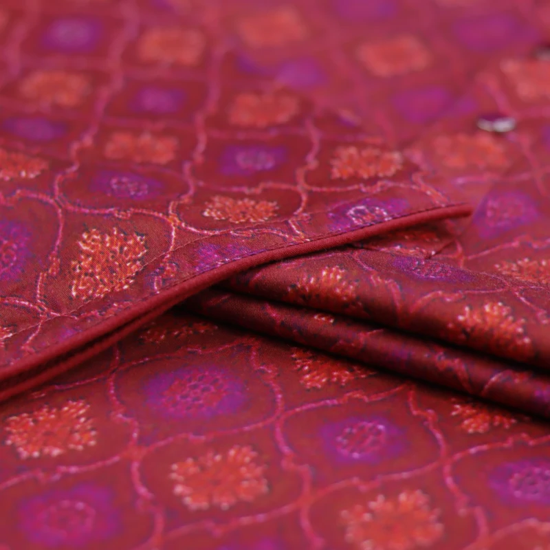 Royal Red Printed Panjabi – J1061A